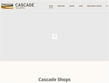Tablet Screenshot of cascadeshops.com